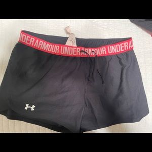 Womens under armor shorts. Size large